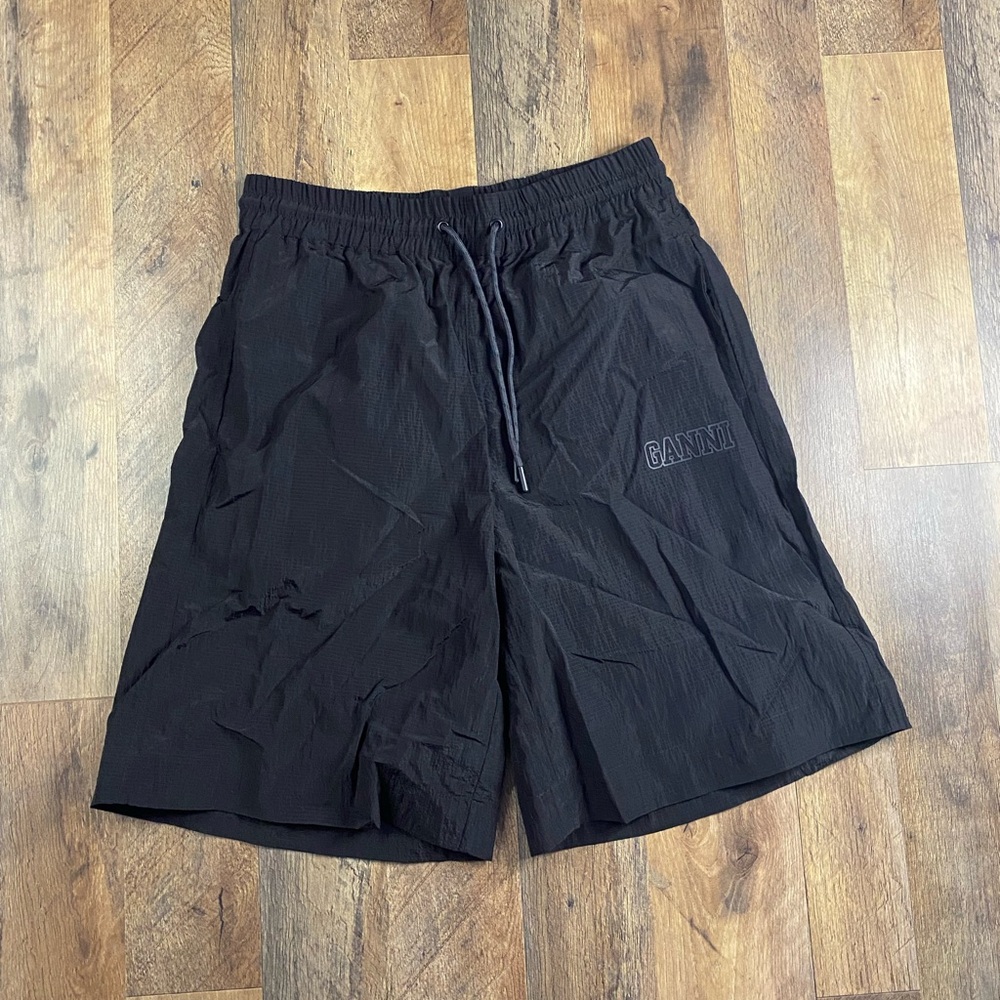 Ganni Black Men's Shorts